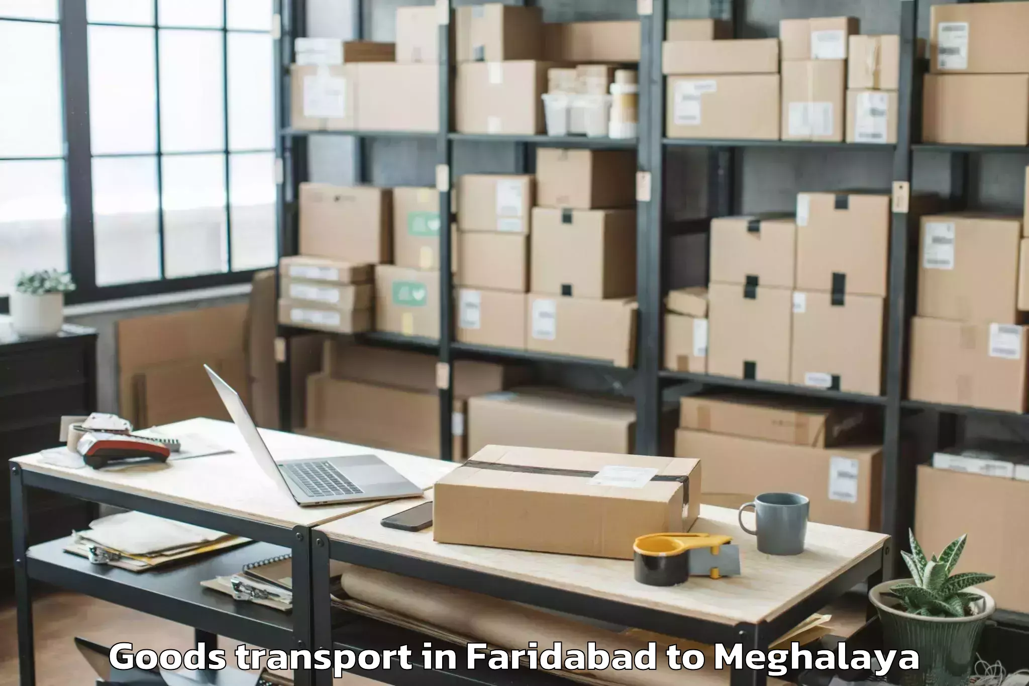 Faridabad to Jowai Goods Transport Booking